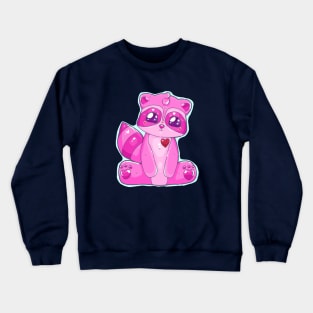 Valentine Racoon Crewneck Sweatshirt